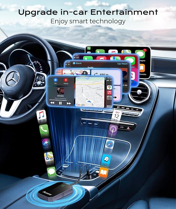 Wireless CarPlay Adapter for Apple iPhone, 2025 Upgraded Converts Wired to - Image 4