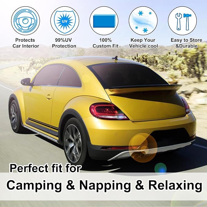 TINGLU Window Shades for Volkswagen VW Beetle 2012-2019 Accessories Car Side - Image 6