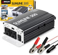 Wagan 3716 500W Slim Line AC to DC Inverter 500W TrueRated 1000W Surge Power by WAGAN