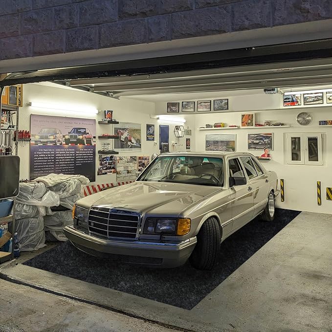36"x60"（2 PCS） Garage Floor Mat & Oil Spill Mat, Heavy Duty Under Car Mat - Image 8