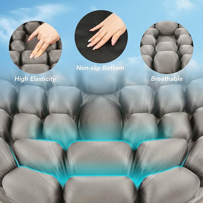 Travel Seat Cushion, 3D Air Inflatable Pressure Relief Cushion - Image 5