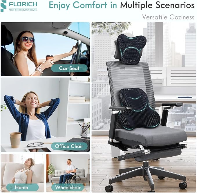 FLORICH Lumbar Support Pillow and Neck Headrest Pillow - Image 6