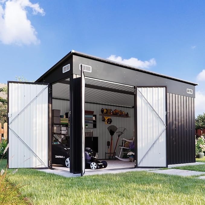 Aoxun 11.5’x7.5’ Shed Outdoor Storage Shed by Aoxun