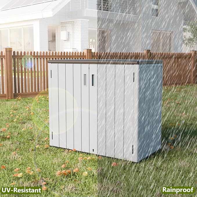 HOMSPARK 37 Cu.Ft Outdoor Storage Shed Weather Resistant - Image 6