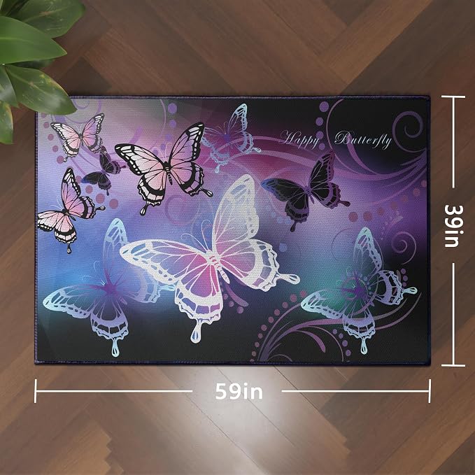 Beautiful Butterfly Fantasy Rug - Image 2