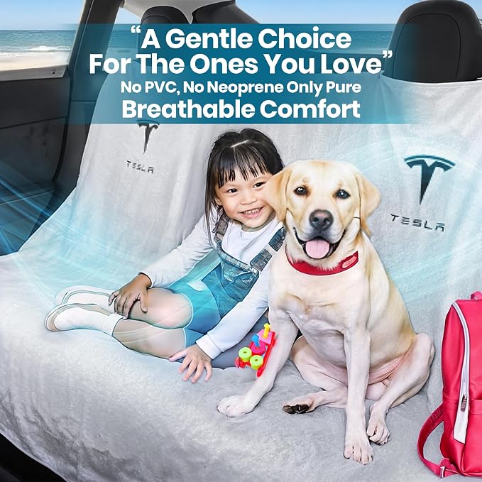 Compatible with Tesla Model Y/3 Premium Towel Car Rear Seat Cover - Image 2