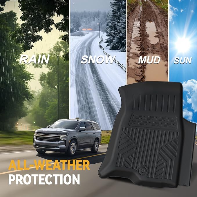 Floor Mats Set for 2021-2025 Chevrolet Chevy Tahoe/GMC Yukon 7 Seats Accessories - Image 9
