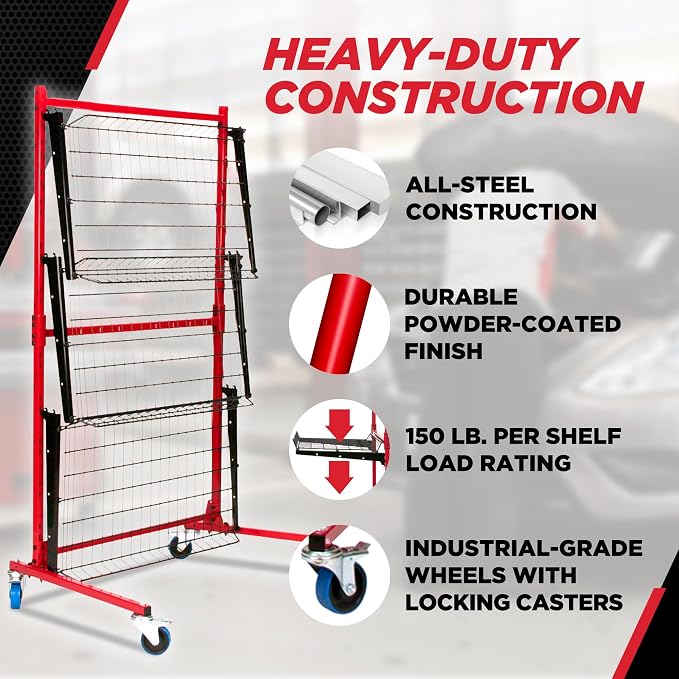 Champ® Parts Caddy Pro™ Auto Body Parts Rack Option 1 - Image 3
