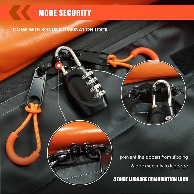 MeeFar Hitch Mount Cargo Carrier Bag Soft Shell 100% Waterproof 20 Cubic Feet - Image 5