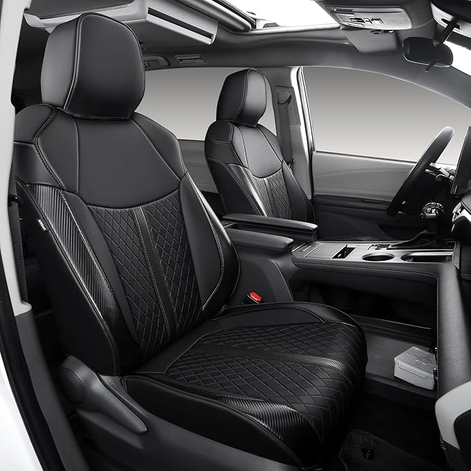 Custom Fit Sienna Seat Covers for Toyota Sienna LE, XLE 2021-2025 3-Row by Ourplot