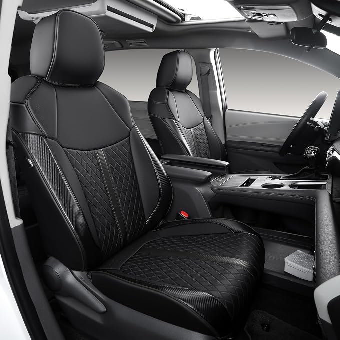 Custom Fit Sienna Seat Covers for Toyota Sienna LE, XLE 2021-2025 3-Row by Ourplot