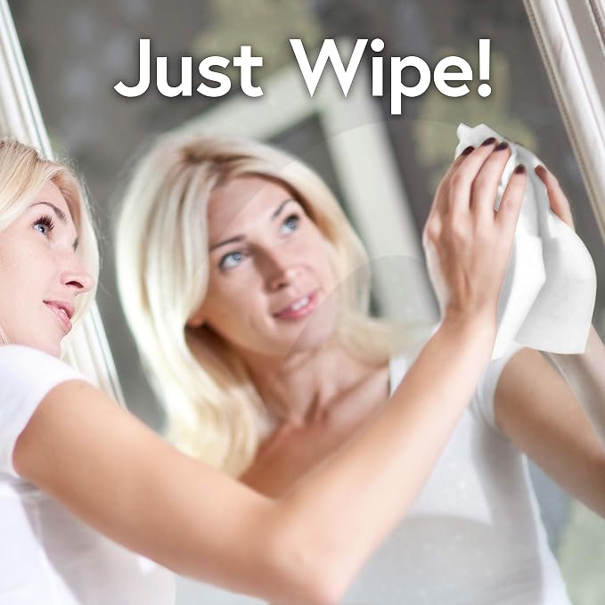 Windex Glass and Surface Ammonia-Free Pre-Moistened Wipes, Crystal Rain Fresh - Image 4