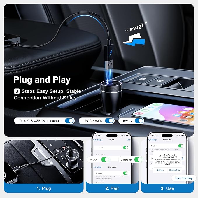 AI Box Wireless CarPlay & Auto Adapter - Image 3