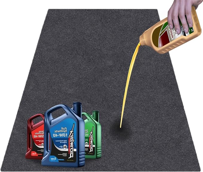 Garage Floor Matting 36X60 Inches Oil Absorbent Garage Mat by TRIDOK