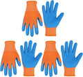 HANDLANDY 3 Pairs Kids Gardening Gloves Latex Free, Nitrile Coated Children by HANDLANDY