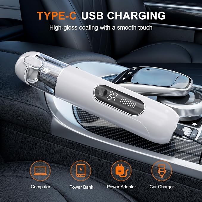 4-in-1 Handheld Cordless Car Vacuum – 19000PA, Brushless Motor, 2-in-1 Blow & - Image 8