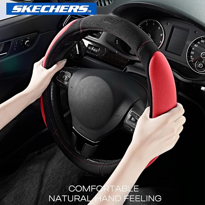 Skechers Steering Wheel Cover, Memory Foam Car Steering Wheel Cover, - Image 2