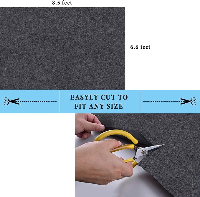 Garage Floor Matting 6.6x8.5 Feet Oil Absorbent Large Rubber Mat Waterproof - Image 4