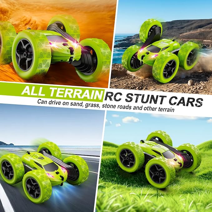 Remote Control Car for Kids Ages 6+, RC Cars Stunt Car Toy 4WD Double Sided - Image 5