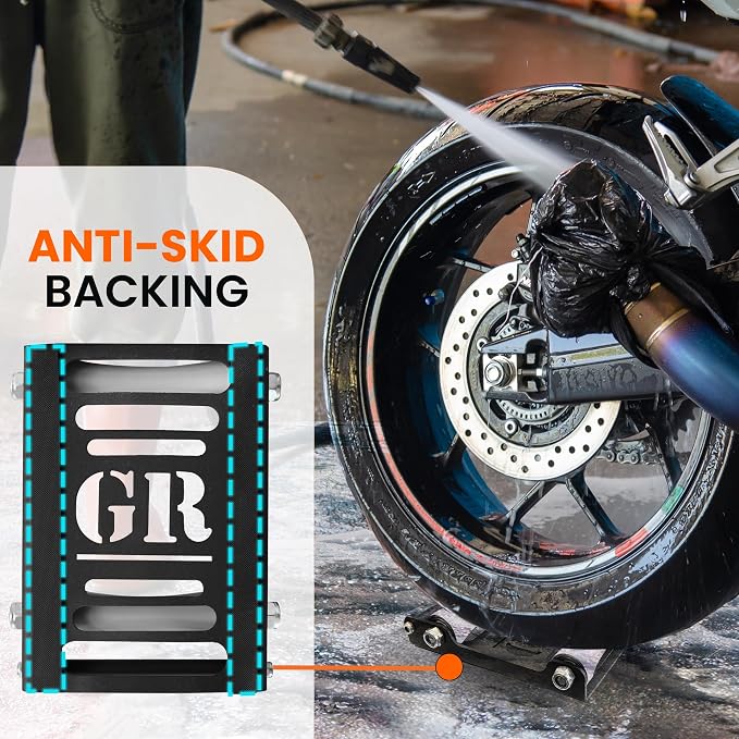 GRAND PITSTOP Motorcycle Roller Wheel Cleaning Stand - Image 3