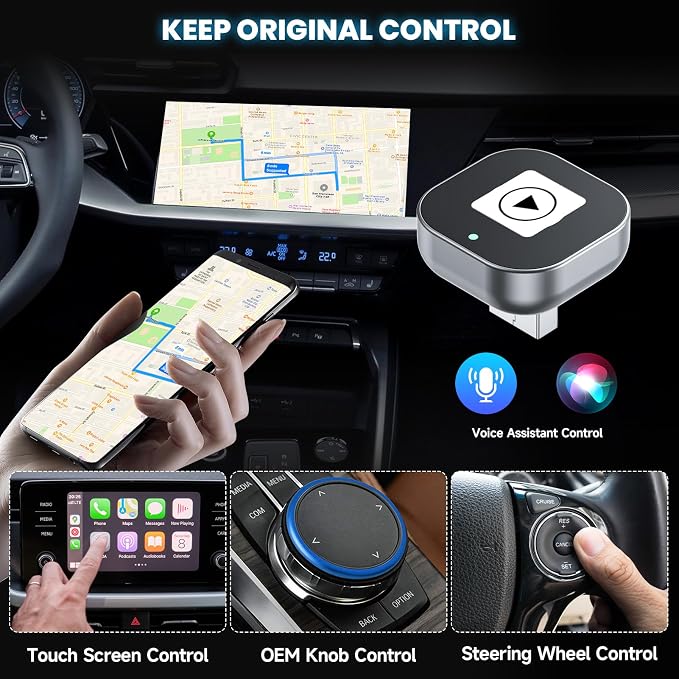 Spedal CL322 Wireless CarPlay & Android Auto Adapter – 2025 Upgrade Mini Design - Image 7