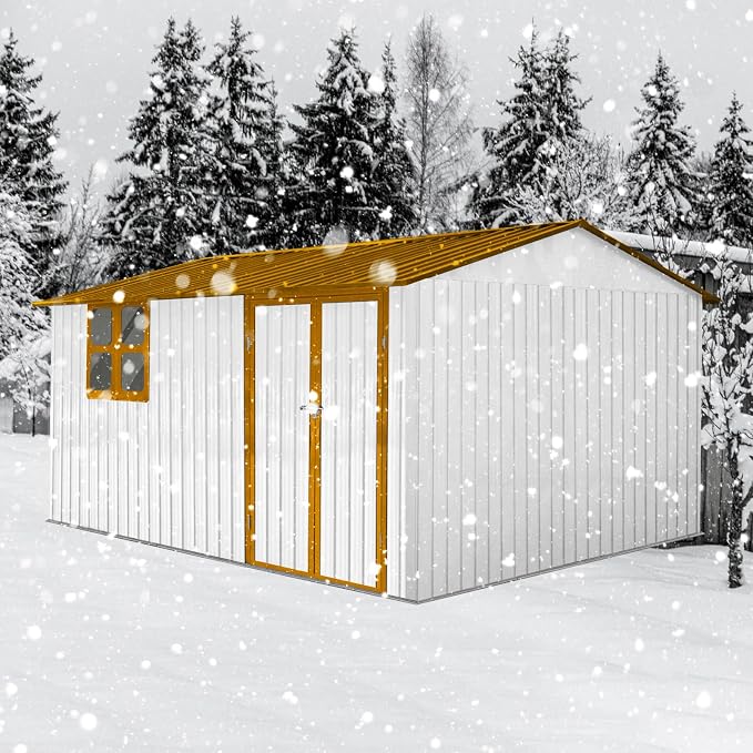 Outdoor Storage Shed, 12X10 FT Metal Garden Shed - Image 3