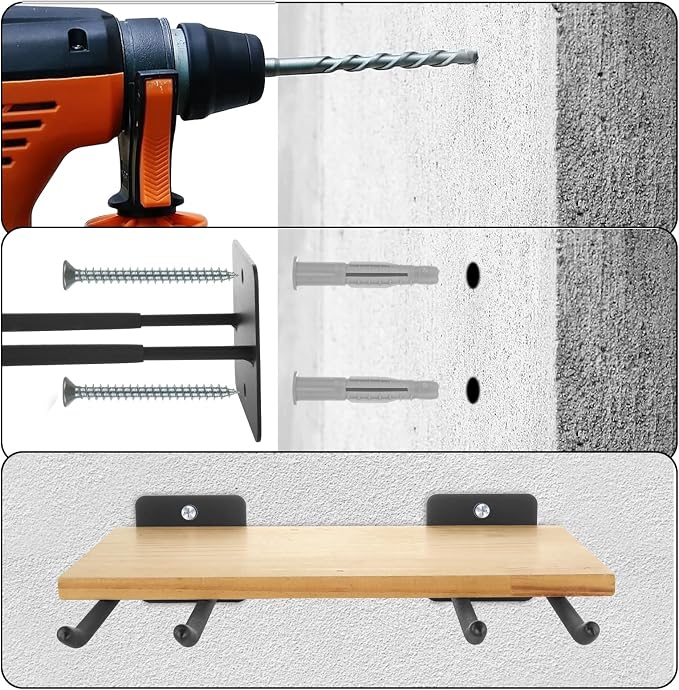 SHUESS 12.2 Inches Long Large Garage Hooks, 4 Pack Heavy Duty Garage Storage - Image 4