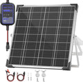 Solar Panel Kit 20W 12V with MPPT Controller, Solar Battery Trickle Charger by Voltset