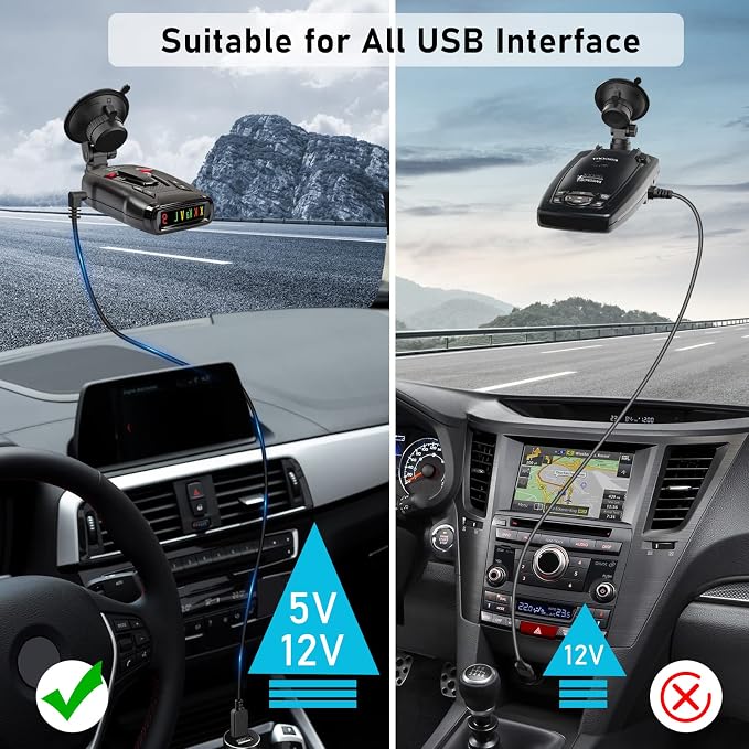 Radar Detector Cable, USB to DC3.5 Plug Cable, - Image 3
