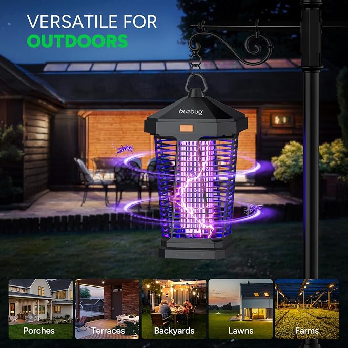Buzbug LED Bug Zapper Outdoor and Lighting, 10 Years Lifespan, IPX4 Waterproof - Image 6