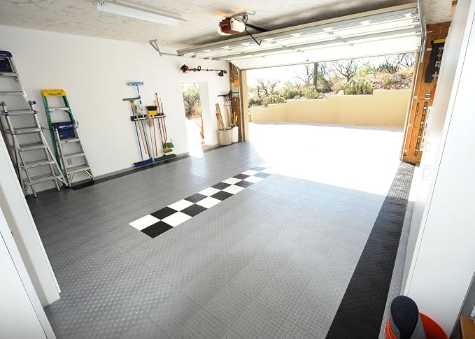 GarageTrac Diamond, Durable Interlocking Modular Garage Flooring Tile - Image 2