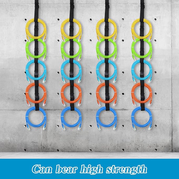 Extension Cord Organizer, Garage Garden Storage Straps Black Organizer Straps - Image 7