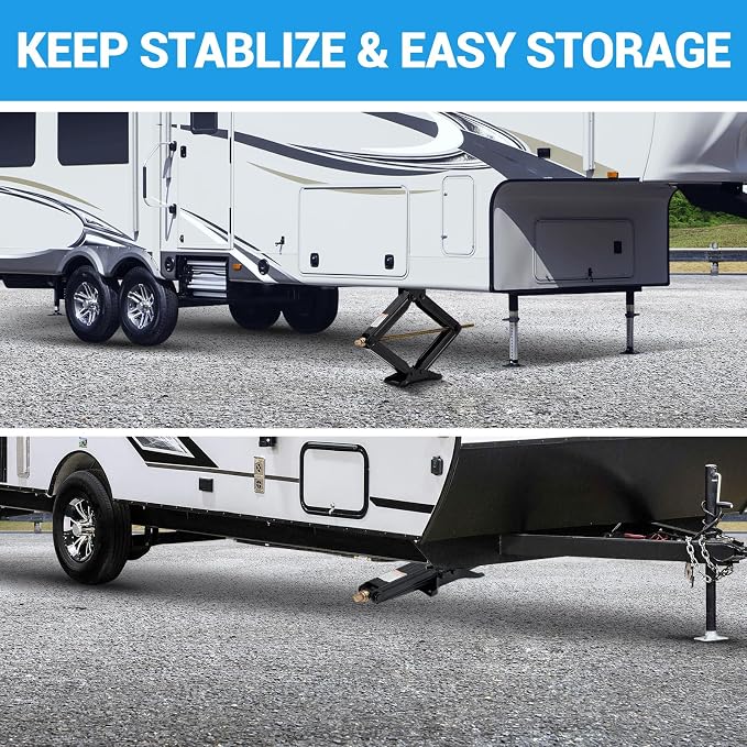 Garvee 24" RV Scissor Jack - 7500lb Heavy Duty Leveling Stabilizer - Image 4
