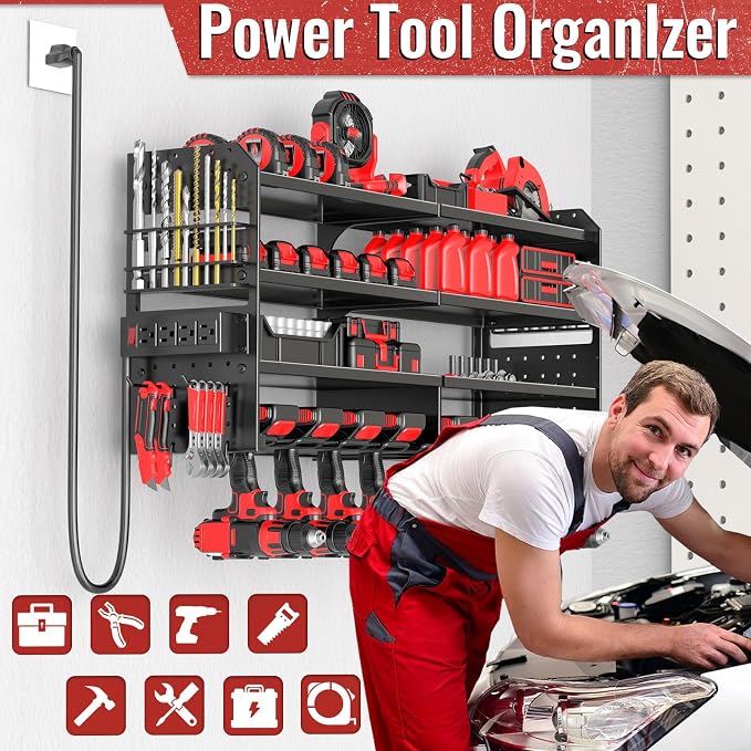 Large Power Tool Organizer Wall Mount - Image 6