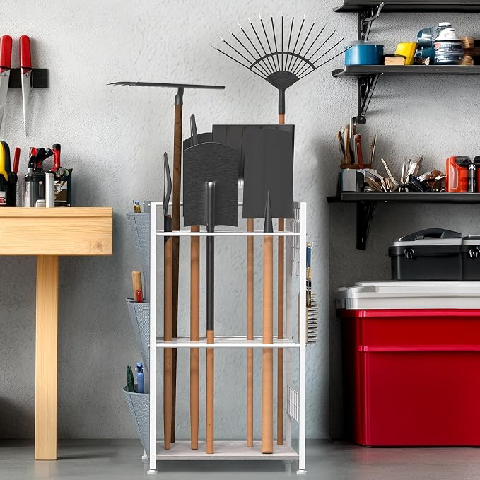 YBING Garden Tool Organizer, Yard Tool Stand - Image 3