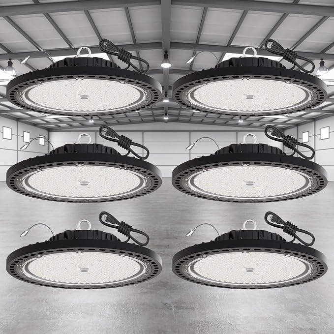 6 Pack UFO LED High Bay Light 250W, 35000 LM, 5000K - Image 2