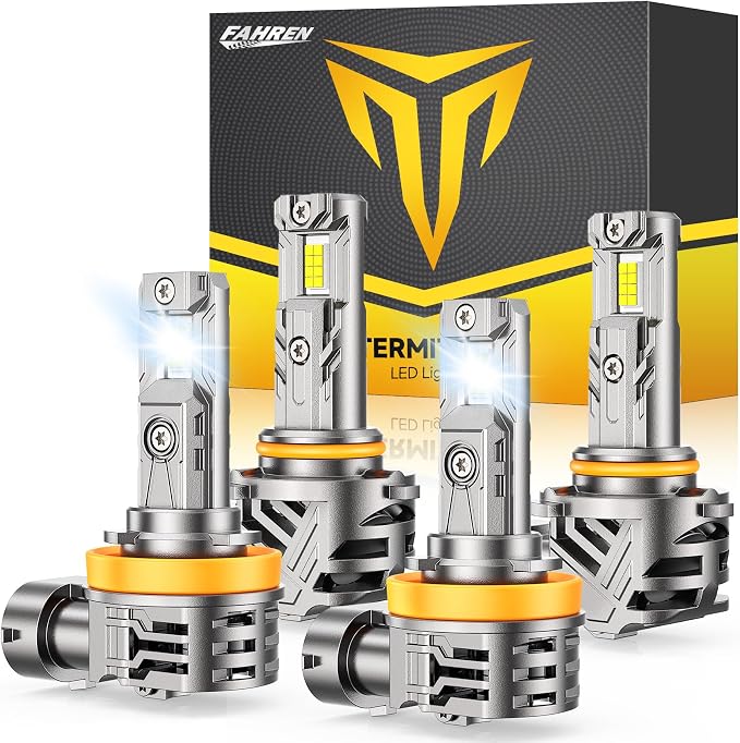 FAHREN H11/H9/H8 9005/HB3 Light Bulbs Combo, 000LM 10X Super Brightness by Fahren