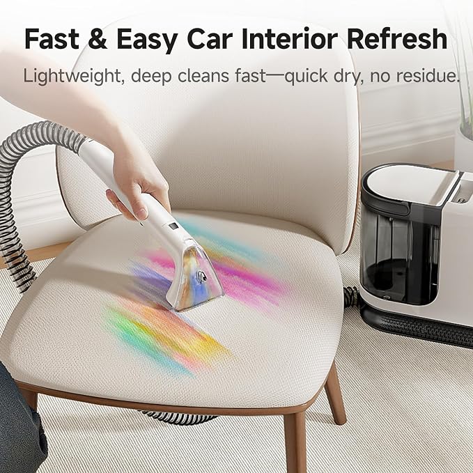 uwant Portable Carpet Cleaner 18Kpa Powerful Suction Spot Upholstery Cleaner - Image 5