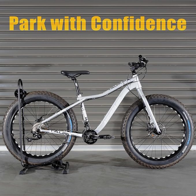 CyclingDeal Fat Snow Bike Floor Stand Parking Rack - Image 4
