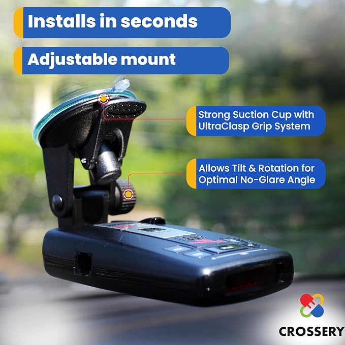 Radar Detector Mount for Escort Radar Detectors, Dash & Windshield Car Suction - Image 6