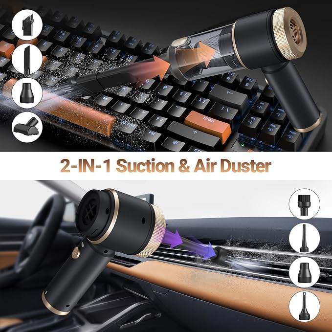 Car Vacuum Portable Cordless, Hand Vacuum - Image 3