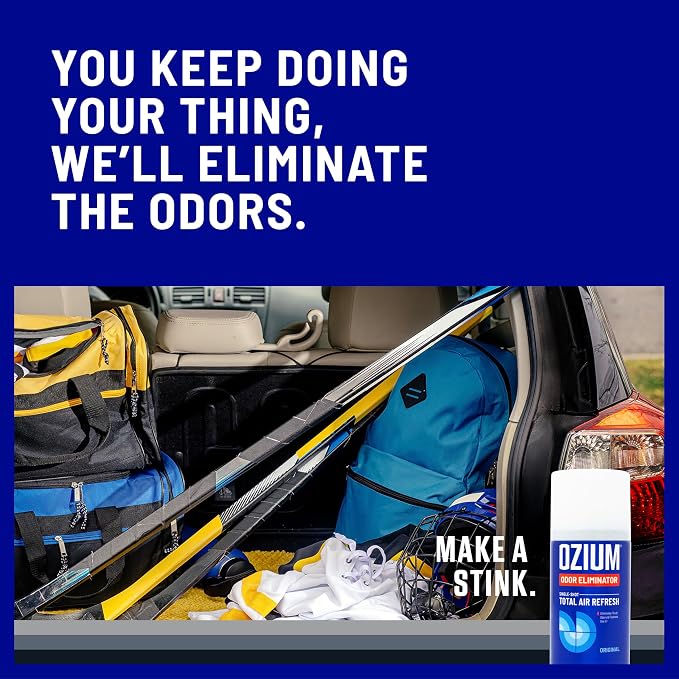 OZIUM Air Freshener Odor Eliminator, 2oz Single Shot Total Air Refresh & Car - Image 6