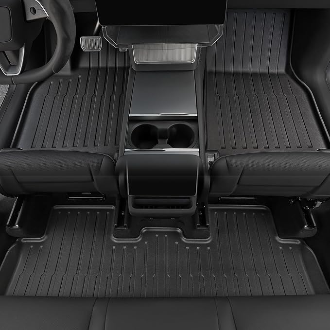 Floor Mats Set for 2025 2026 Tesla Model Y Juniper Accessories, Full Coverage - Image 4