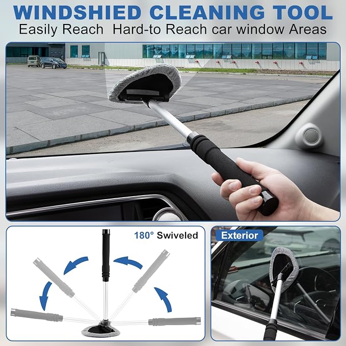 Viewsun Windshield Cleaner Tool, Car Detailing Kit Interior Cleaner, Car - Image 3