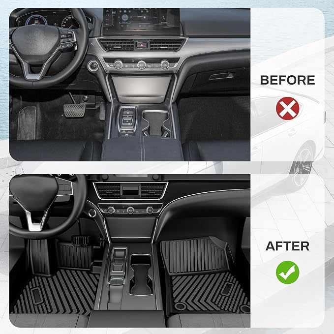 AUTOSAVER88 Floor Mats Fit for 2025 Toyota Tacoma Double Cab, All Weather TPE - Image 7