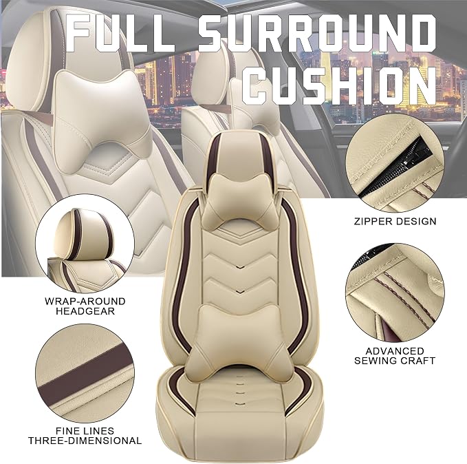 Car Seat Covers for Chrysler Pacifica 2004-2025, Stylish Sport Seat Cover - Image 2