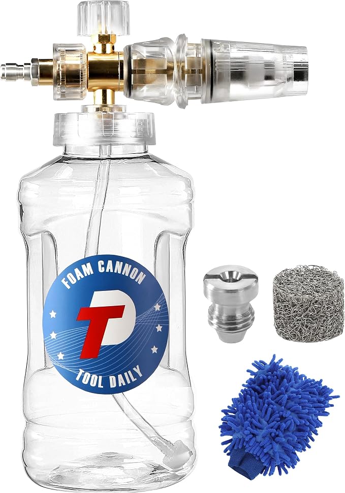 Tool Daily Pressure Washer Foam Cannon, Adjustable Snow Foam Lance by ToolDaily