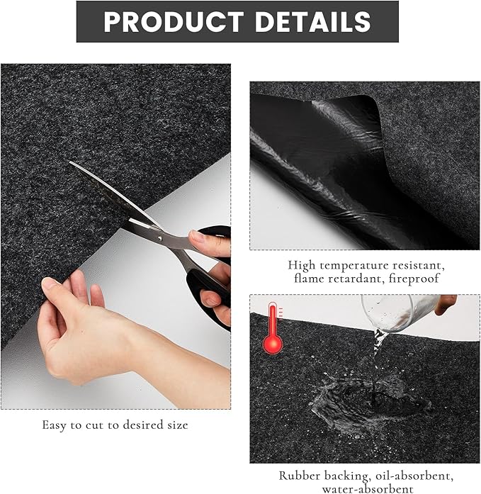 4 Pcs 36 x 60 Inch Oil Spill Mat - Image 3