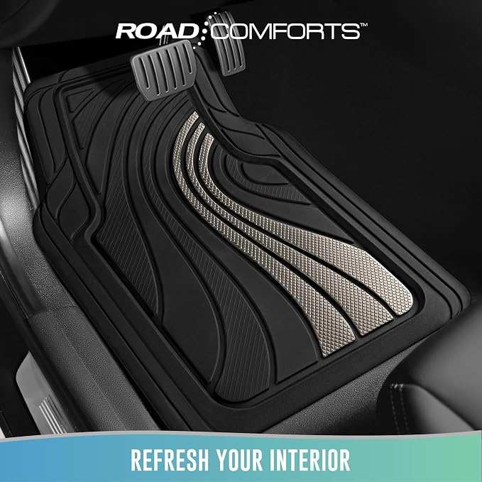 Road Comforts Car Floor Mats Full Set – Front & Rear Car Floor Mats - Image 2