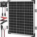 Solar Panel Kit 50W 12V, Solar Battery Trickle Charger Maintainer, Waterproof by Voltset